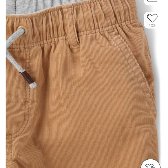 Cotton Corduroy Pants Jersey Lined Gymboree Fall Harvest Pumpkin Patch Pants NWT - Picture 4 of 4
